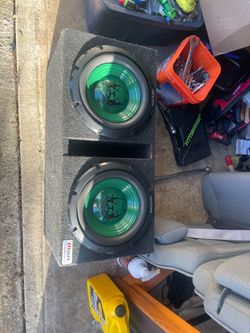 Custom alpine 12” subs with box