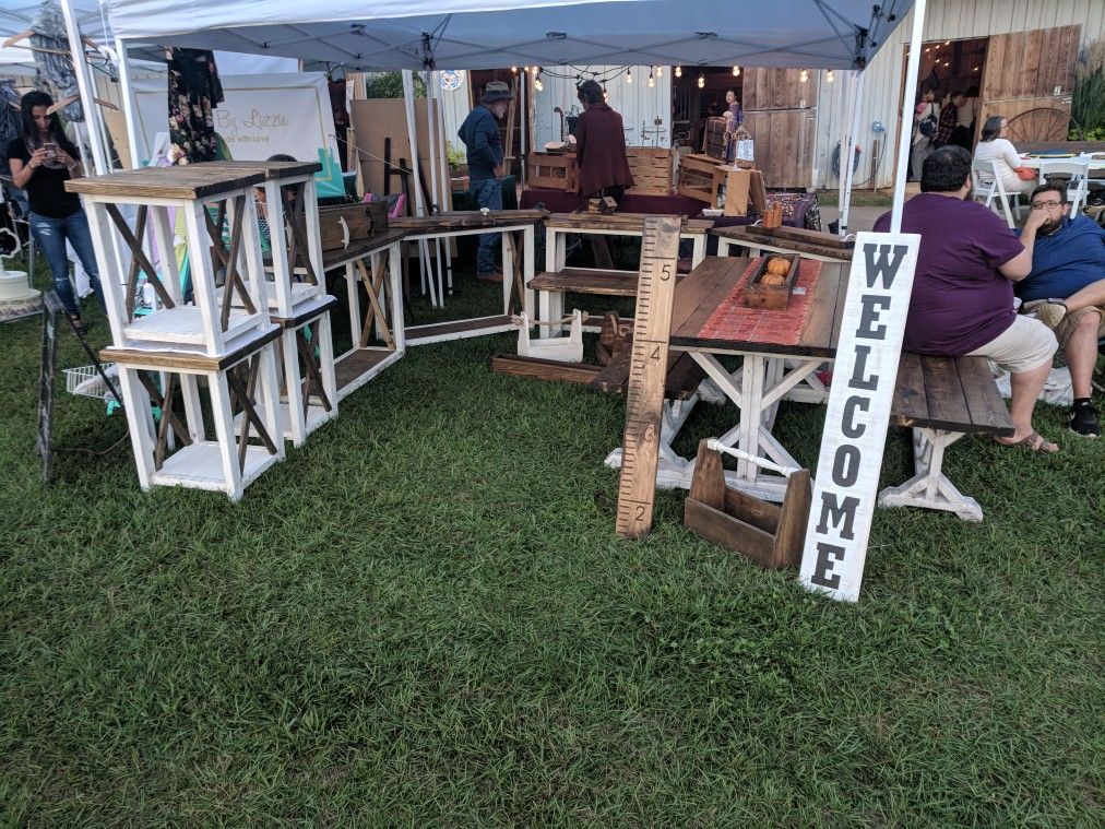 Farmhouse Furniture Finished and Ready to go!