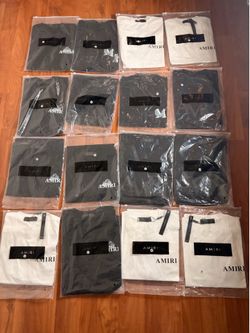 16 Amiri shirts for 400$ per tee 25$