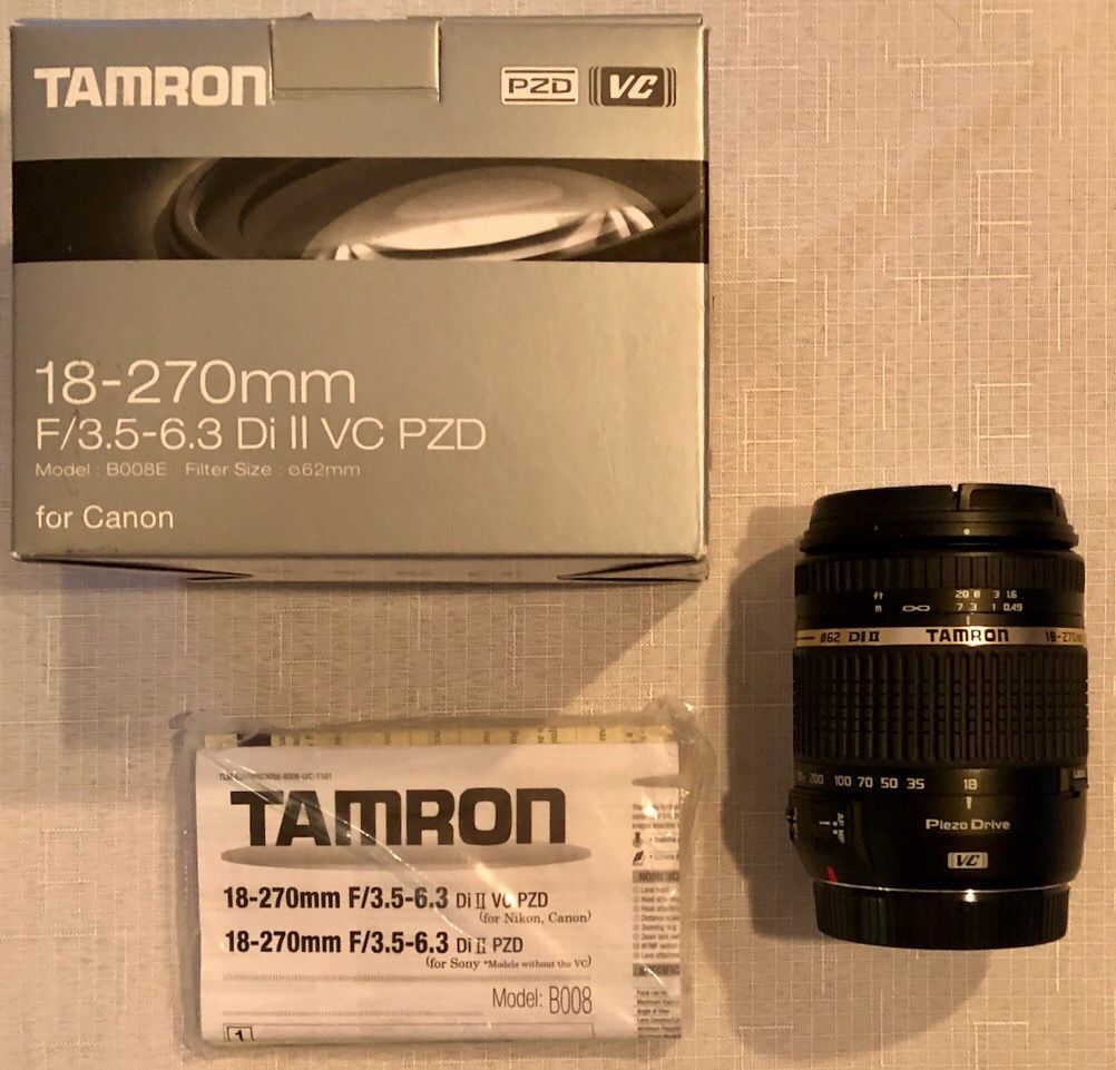 Tamron 18-270mm Digital Camera Lens for Canon