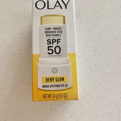 Olay Glow & Protect SPF 50 Face Sunscreen Stick, 0.5 oz
