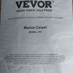 Marine Carpet Vevor Blue/gray Boat 