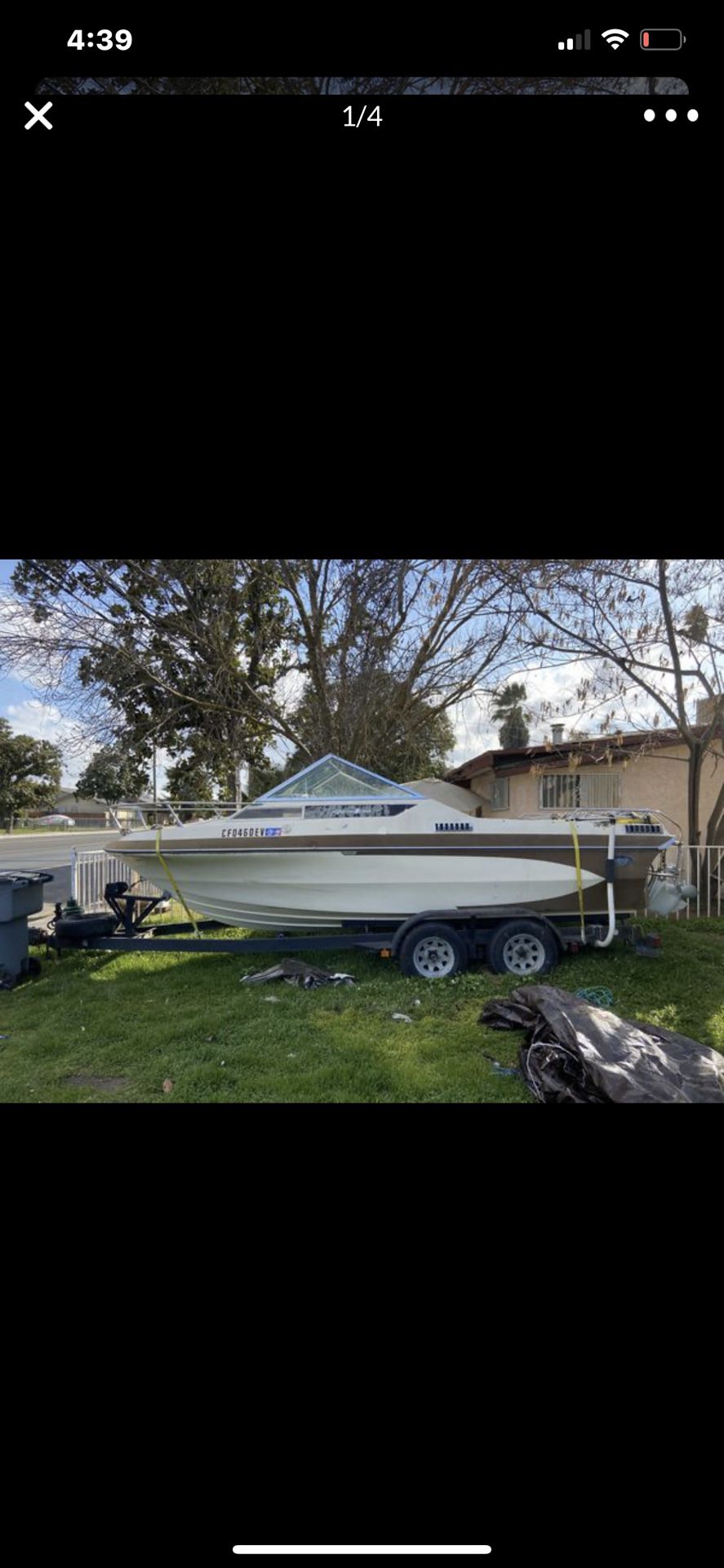 Boat and trailer need gone runs