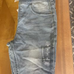 JUSTICE GIRLS JEAN LEGGINGS SIZE 18 PLUS 