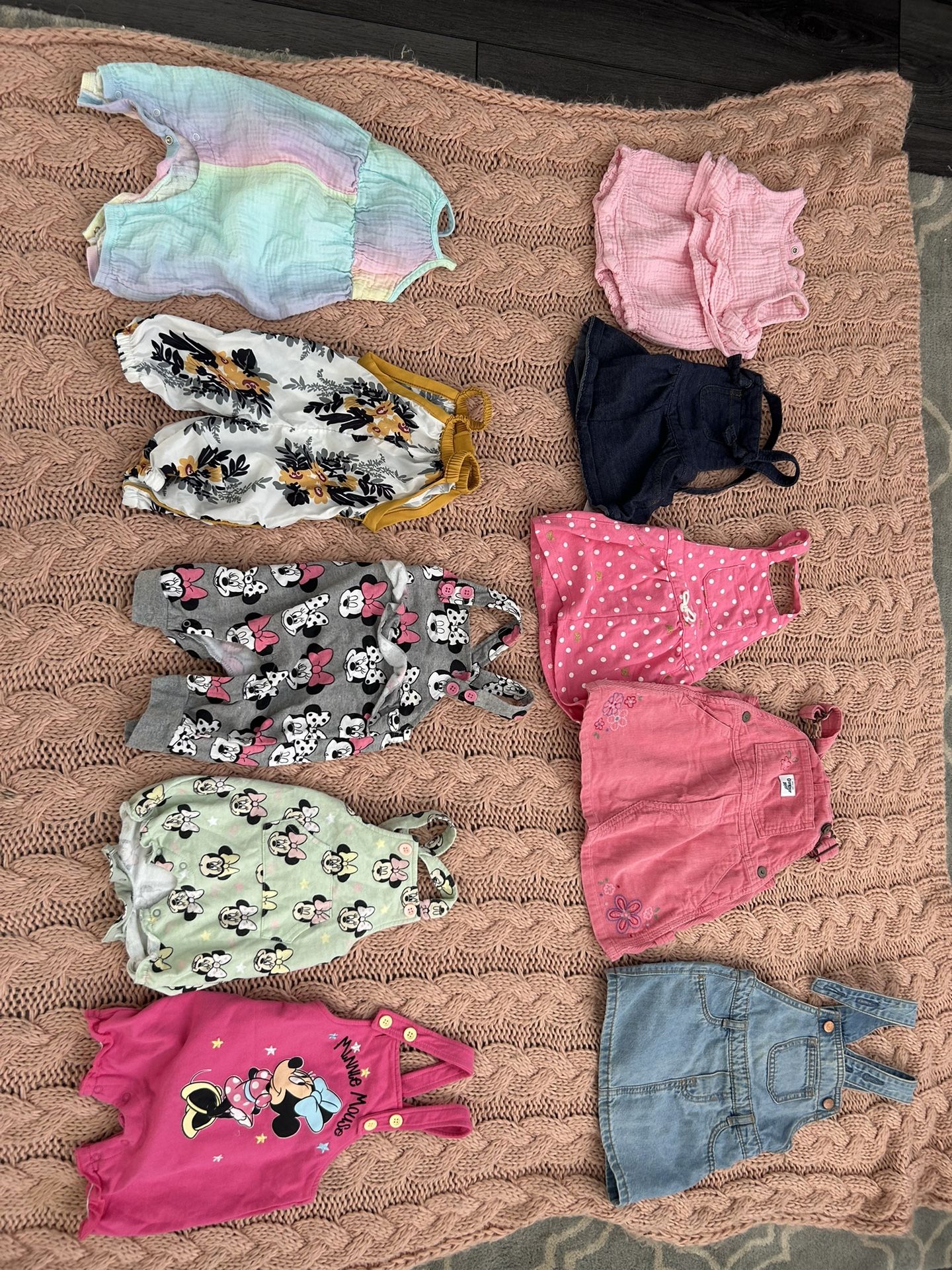 Baby Girl Rompers And Dresses Overalls 0-6 Months