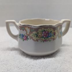Vintage Flower Sugar Bowl