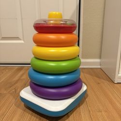 Fisher-Price Baby Stacking Toy Rock-A-Stack Ring