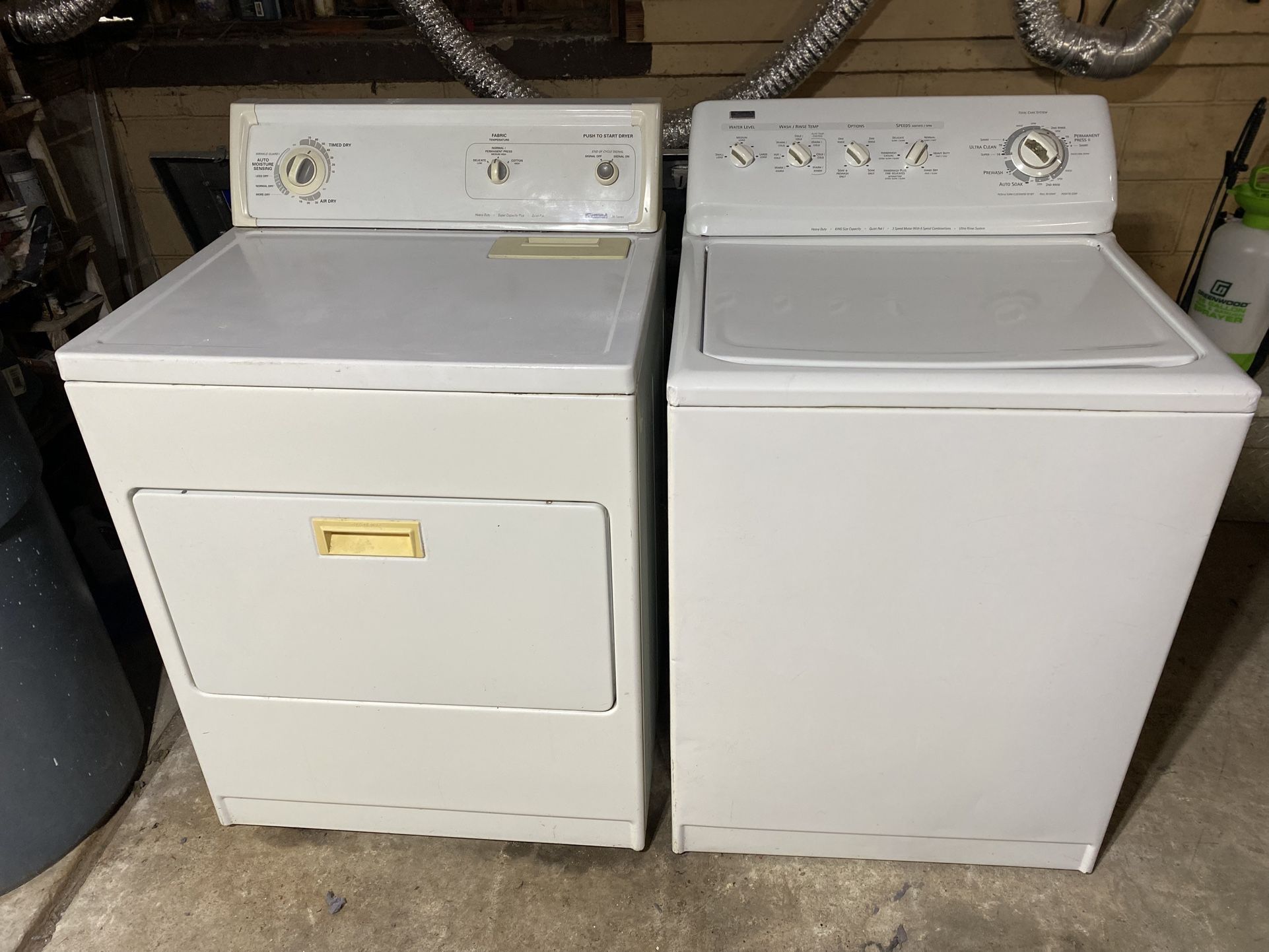 Kenmore Washer And Dryer set