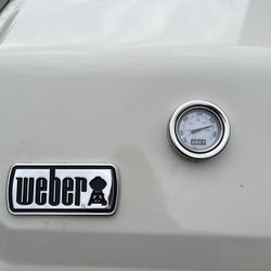 WEBER Spirit II GS4 Creme colored Two Burner Gas Grill stainless