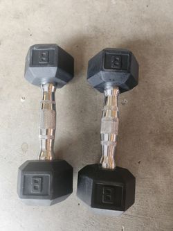 8 Pound Dumbell Set