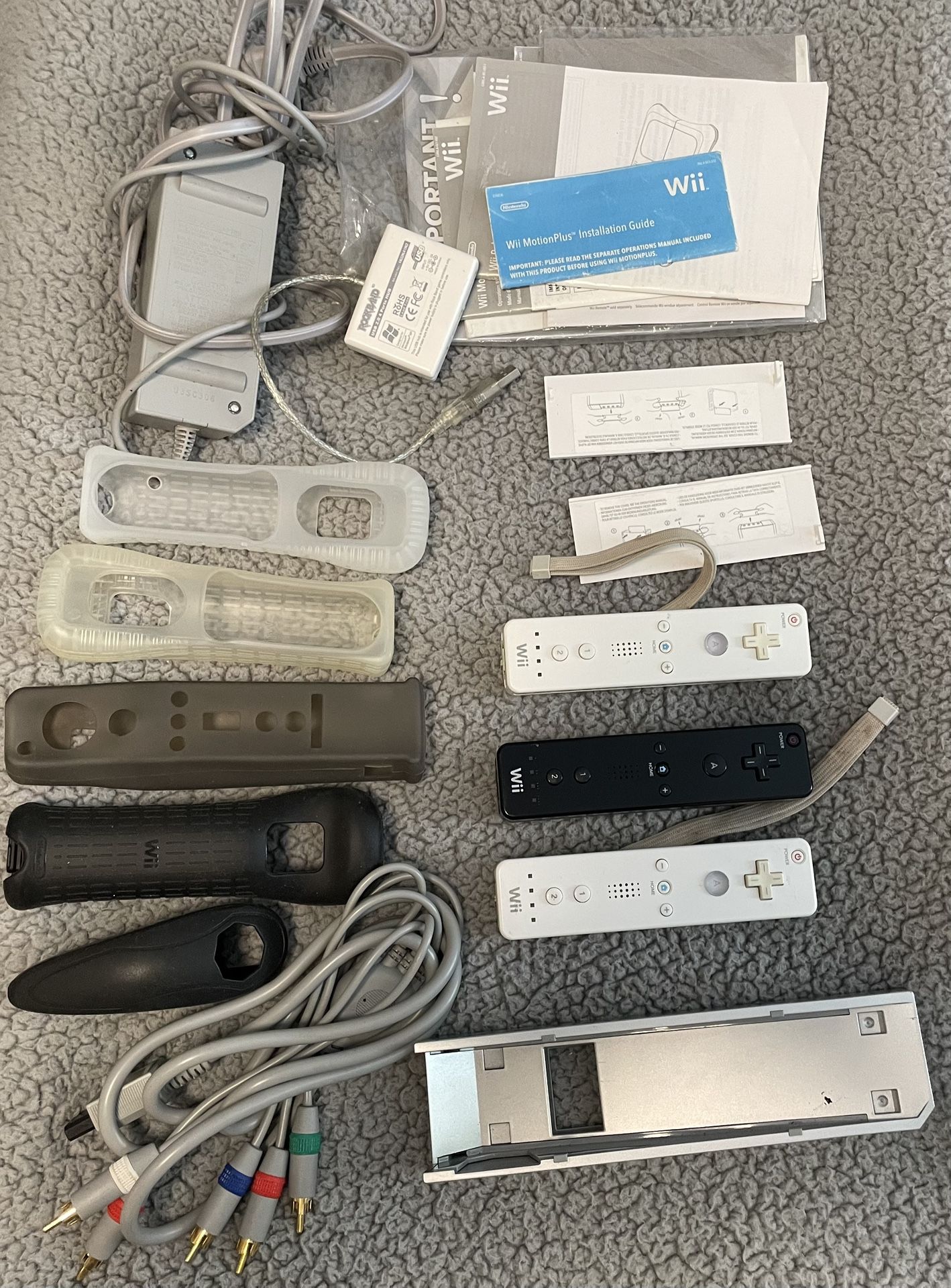 Nintendo Wii Accessories Lot Untested Used 