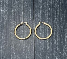 Gold Toned Hoop Earrings