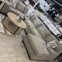 3Pc Sectional Sleeper - Available In Grey