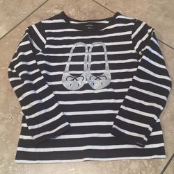 Black and white Carter's stripe shirt size 4T
