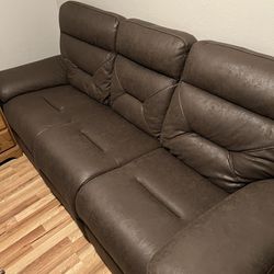 Powered Reclining / Headrest Couch