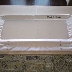 43" Folding & adjustable toddler safety bed rail 
