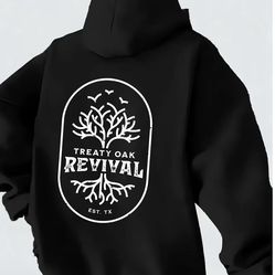 NEW Treaty Oak Revival Black hoodie Sweatshirt