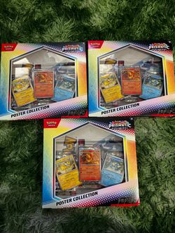 Brand new prismatic evolution poster collection evolution 3 promo card box