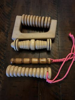 Wood Massaging Tools Set- 4 Total