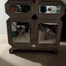 Mirrored Accent Cabinet