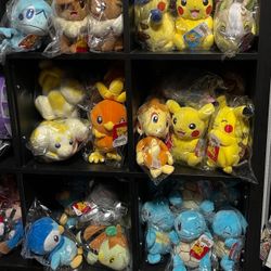 Pokemon Plushies new