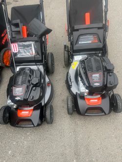 21 in. 190 cc Briggs and Stratton Gas 3-in-1 Dual Blade RWD Self-Propelled Lawn Mower with Single Lever Deck Adjustment like new