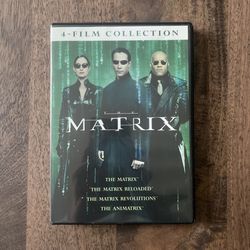 The Matrix Action Sci-Fi 4-Film Collection DVD Movies