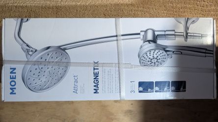NEW IN NOMoen Attract Magnetix Combo Shower Head Chrome