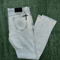 RTA Bryant Rest in Power Jeans