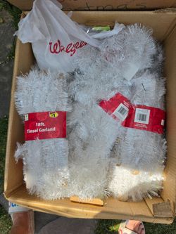 18' Tinsel garland 2 for $1
