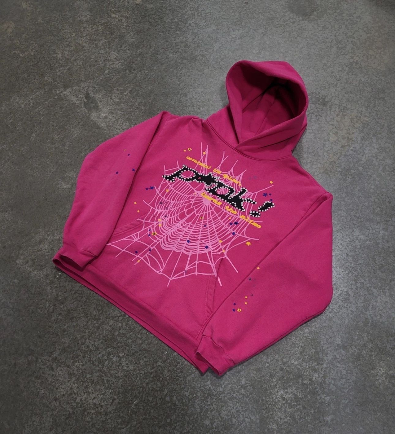Pink Sp5der Hoodie V2