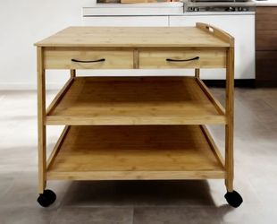Watter bamboo kitchen cart