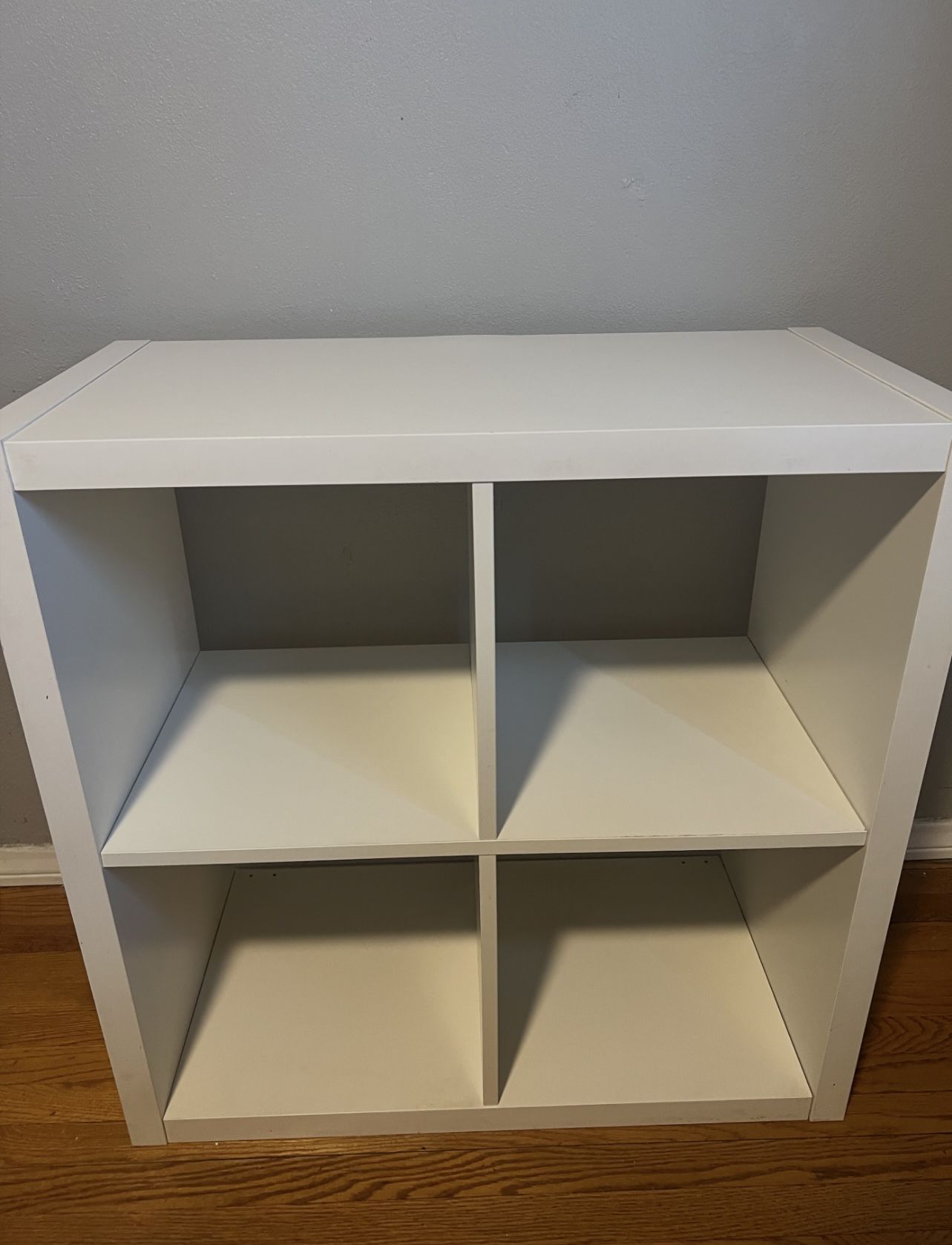 White 4-Compartment Shelf – Home Organization!
