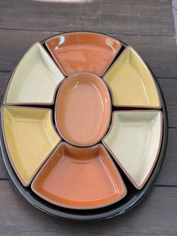 79's Style Serving Platter With 6 Bowls