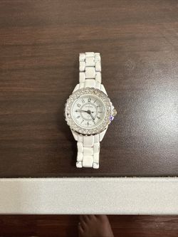Chanel J12 ETANCHE 200mm QUARTZ Diamond Watch ZG58096 Some Wear