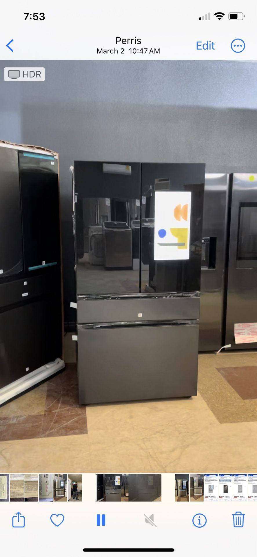 Brand New In Box BESPOKE Family Hub Refrigerator 23 Cubic Ft. Counter Depth‼️