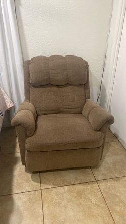 Tan Fabric Recliner Chair