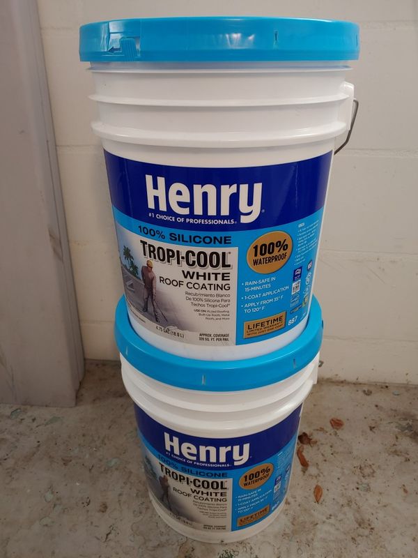 Henry's tropical cool White roof coating for Sale in St. Petersburg, FL