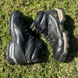 WOLVERINE Carbon Max Black Leather Work Boots Men’s Size 10