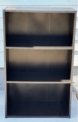 Black 3-Shelf Bookcase / Storage Shelf