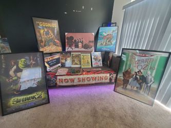 🎬 Home Theater / Movie Room Decor Collection – Posters, Rug, Signs & More! 🎥