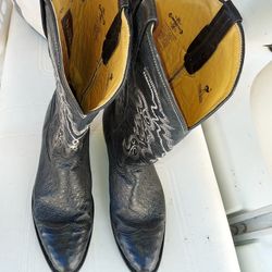Herencia Genuine Ostrich Boots 10 1/2