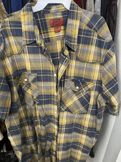 Button Up Shirt- Big And Tall 