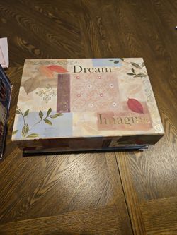 Decorative Storage Box Keepsake Box Peace Dream Imagine 
