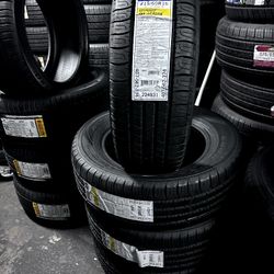 SET OF NEW TIRES 215/60/16 GOODYEAR ASSURANCE ALL SEASON INCLUDING MOUNT AND BALANNCE