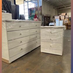 Dresser set/ Eight drawers dresser and nightstand