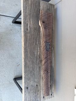 Walnut Figured Live edge shelf