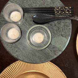Elegant Marble Green Lazy Susan