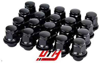 MAG 37mm Black Lug Nut 12x1.5 21HEX Mitsubishi Lexus Scion Toyota OEM Wheel