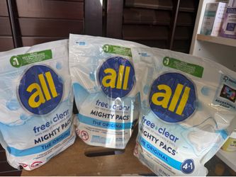 all Free Clear Mighty Pacs HE Laundry Detergent – Original, 39 ct